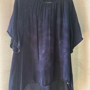 Raquel Allegra Deep Indigo Blouse